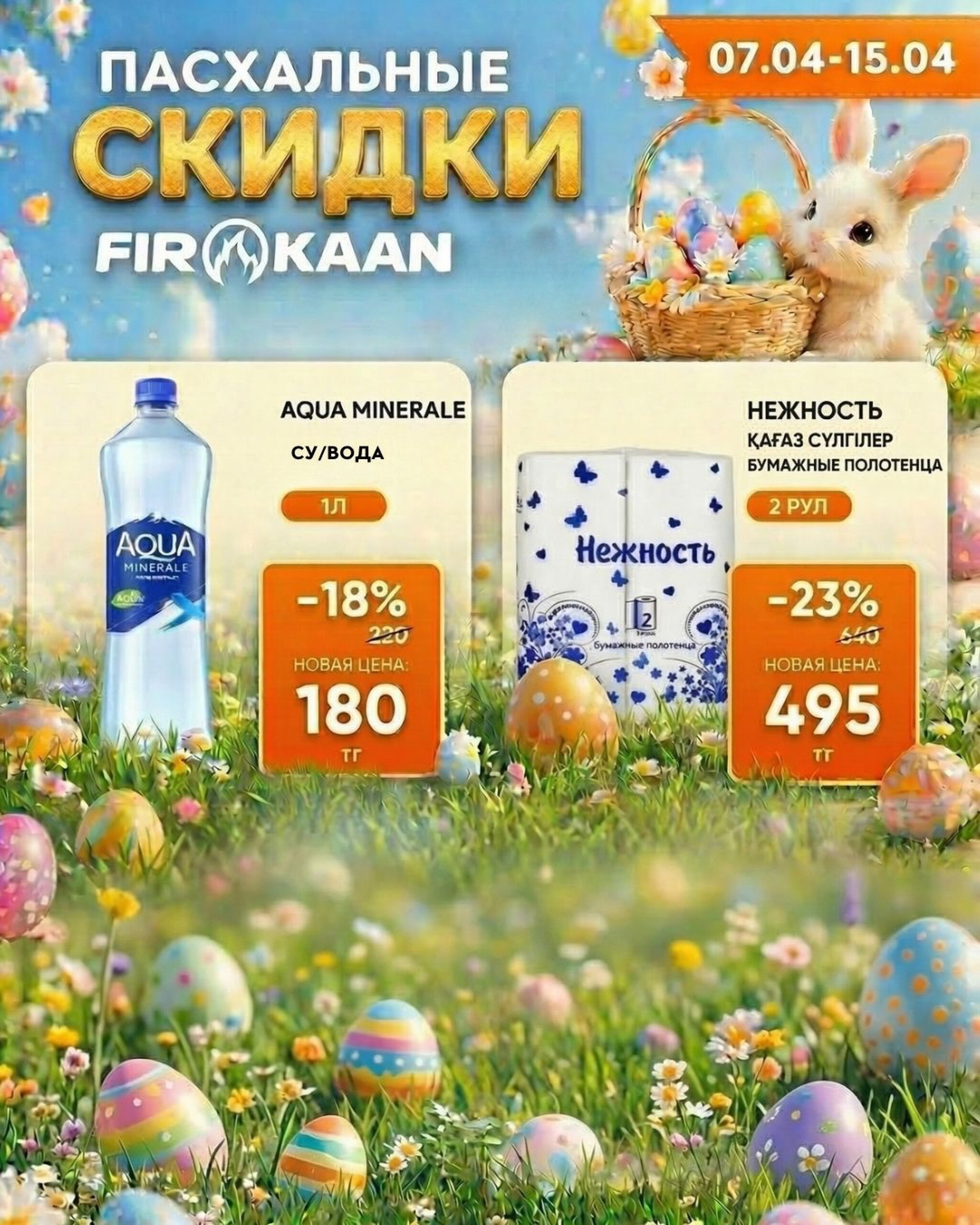 Пасхальные скидки! 7  - 15 Апреля 2026 7